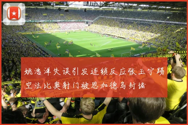 姚浩洋失误引发连锁反应张玉宁踢空法比奥射门被恩加德乌封堵